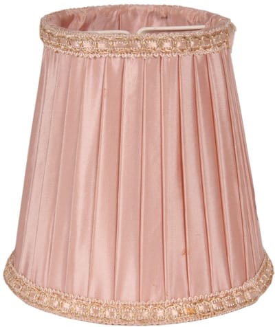 Baroque - Lampenkap - Lampenkap Victorian Clip-On 12 cm - Roze - Stof - 11x12x12 - Fabric