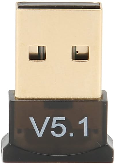 Allecto - USB BT-Adapter - Draadloze Dongle-ontvanger - Plug and Play - Zwart - Brede Dekking - Geschikt voor Thuis en Kantoor - Draagbare Adapter