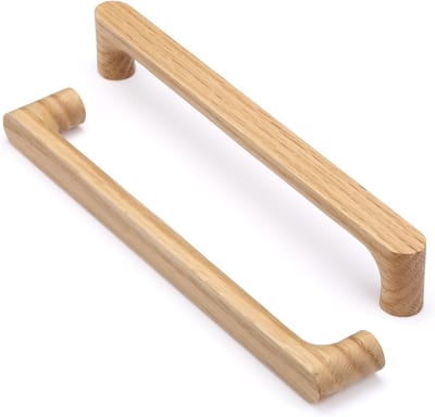 Houten Kastgrepen voor Keukenkasten en Lades, Beukenhout, 160mm Boorgatafstand, Duurzaam en Stijlvol