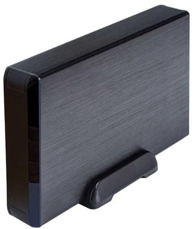 SnelShoppen - Externe 3.5" Behuizing voor SATA I, II, III harde schijven - USB 3.0/3.1 GEN1, Zwart - Aluminium, UASP Ondersteuning, Snelle Gegevensove