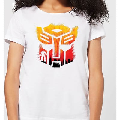 Transformers Autobot Symbol Women's T-Shirt - White - XS