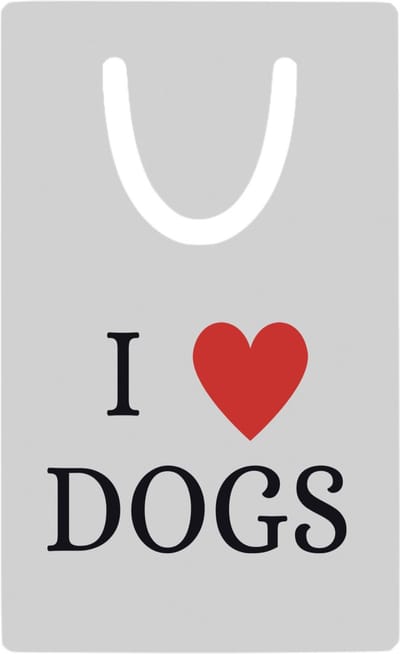 Hacebo® - I love dogs metalen boekenlegger - Honden - cadeau honden liefhebber - cadeau - dog lover Bladwijzer boekenleggers - 7.6 cm x 5cm