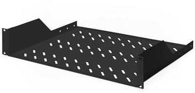 Legbord 19-inch 2U voor Vaste Installatie - Draagvermogen 25 kg - Optimaal voor Server- en Netwerkbehuizingen