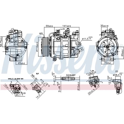 Compressor airconditioning NISSENS 890755