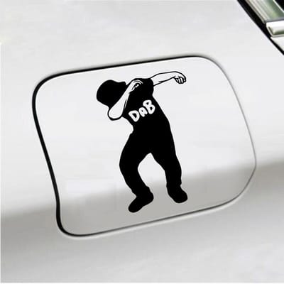 Bumpersticker - Dab - 15 X 10 - Zwart