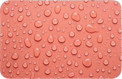 Badmat 60x40 cm - Antislip - Water - Druppels - Roze - Badmatten voor badkamer - Badkamermat - Douchemat - Badkamer mat