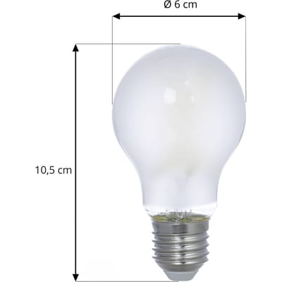Arcchio LED filament lamp, E27 2,2W, mat, 3000K, 470 lm