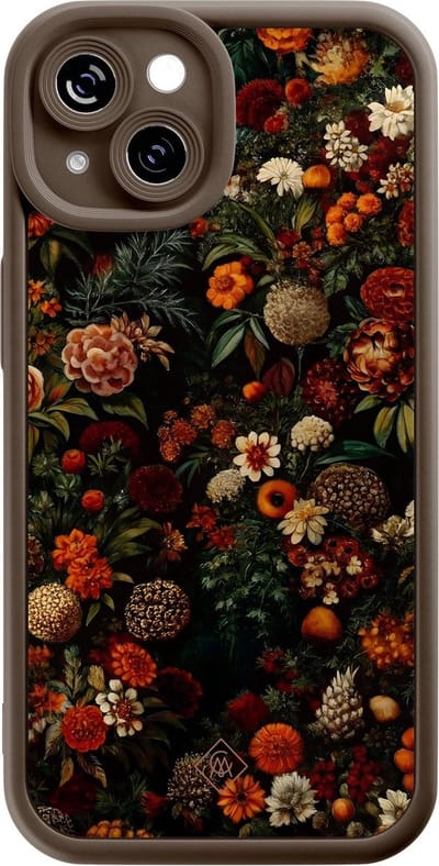 Casimoda® hoesje - Geschikt voor iPhone 14 - Exotic Garden - Effen telefoonhoesje met lensbescherming - Siliconen/TPU - Backcover - Multi