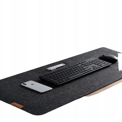 Grote vilten bureaumat 100x40cm - Muis- en toetsenbordmat