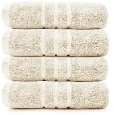 HOOMstyle Handdoeken Set Boutique - 4 stuks - 60x110cm - Off White