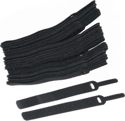 *** 10-Stuks Klittenband - Kabelbinders voor Kabel-Organisatie & Management - Kabels geordend - van Heble® ***