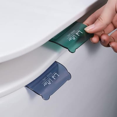 WC Bril Lifter - Toilet Deksel - Hygiënisch Gebruik - Set van 2 - Compact Formaat - Blauw Groen