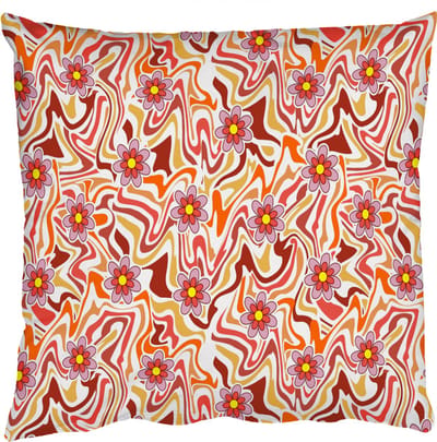 Sierkussens - Kussentjes Woonkamer - 50x50 cm - Retro - Bloemen - Patroon