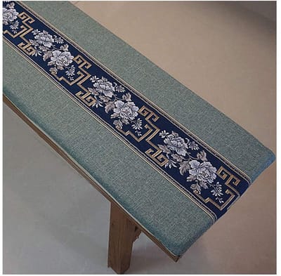Bench Kussen 2 3 4-zits Bench Pad Kussen met rits, Non-slip Verwijderbare Wasbare Tuin Patio Meubels Bench Swing Mat Tuin Bank Kussen Seat Pad-Kleur 13 120×30×3cm (47×12×1.2")
