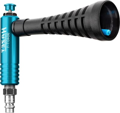 Turbo Luchtpistool - Uitblaaspistool - Spanen Verwijderen - Wervelmondstuk - 15 cm Lengte - Zwart Blauw
