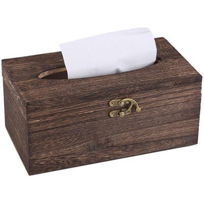 Houten Tissuebox Papieren Servethouder Dispenser Case Badkamer Gezichtsdoekjesdoos Kantoorbureau Decor Servetten Organizer Opbergdozen