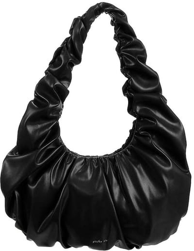The Sticky Sis Club croissant hand bag | club chic | black