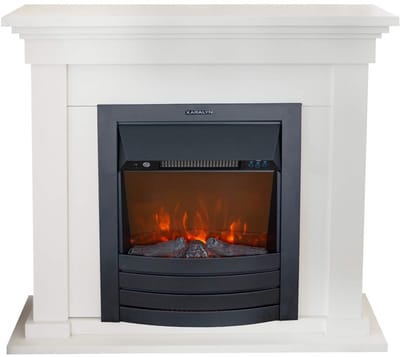 Xaralyn Elektrische haard - Calgary - wit hout - 1800 Watt verwarming - haardombouw inclusief inbouwhaard - sfeerhaard - schouw