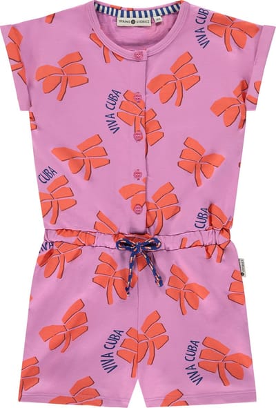 Stains and Stories girls sweat jumpsuit Meisjes Jumpsuit - lilac - Maat 110