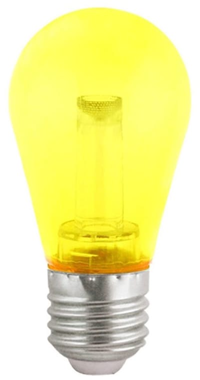 VITO LED Lamp G45 E27 - 2.5W (vervangt 18W) - 150lm - Geel Licht - 180-240V - Flikkervrij - Energiezuinig