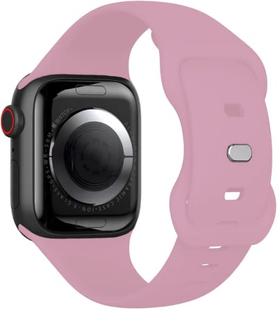 Bandje Geschikt voor Apple Watch 1, 2, 3, 4, 5, 6, 7, 8, 9, SE - 38/40/41 mm Bandje Siliconen Horloge Band Verstelbaar - Smartwatch Bandje Siliconen - Lila