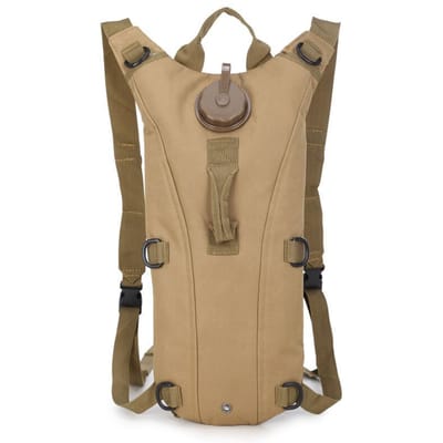 3L Hydratatie Waterblaas Buitenactiviteit Sport Fietsen Waterhoes Rugzak Militair Tactisch Camouflage Bergklimmen Hoes beige