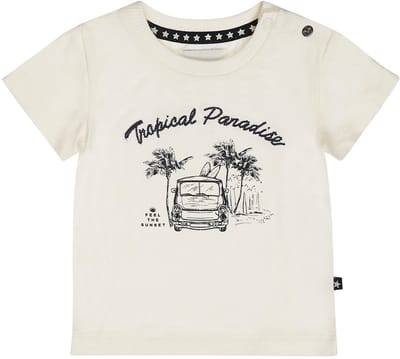Dirkje - Jongens shirt - Offwhite - Maat 56