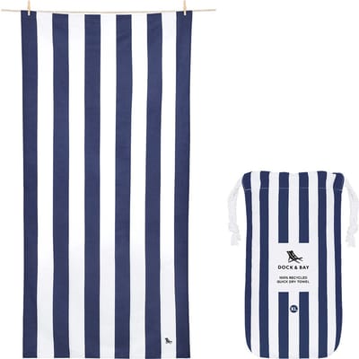 Dock & Bay Cabana - Strandlaken - Extra Large - ( 200x90cm ) - Whitsunday Blue