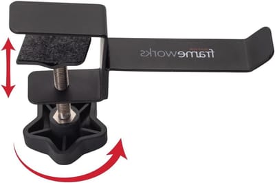 Hoofdtelefoonhanger - Koptelefoonhouder - Bureau Organisatie - Klembevestiging - Tot 3.8 cm - Zwart
