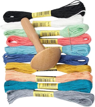 Stop Mushroom - Darning Tool - Kleding Repareren - Duurzaam Hout - 16x16x3 cm - Natuurlijk Hout