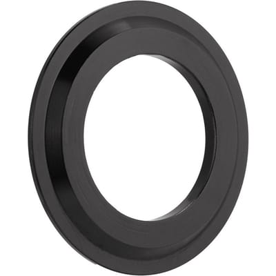 Adaptateur de conversion de fourche avant de vélo en alliage d'aluminium de 31,8 mm sous le casque de vélo à 2,86 mm noir