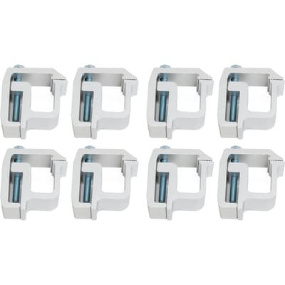 16 Stuks Truckbak Cap Topper Montageklemmen Camper Shell Clips Vervanging voor Chevy Silverado 1500 2500 3500 zilver