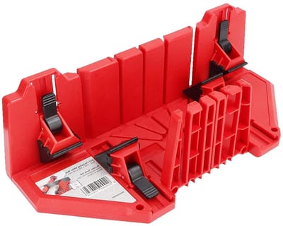 Zaag Hout - Afkorter Hout - Precisie Zagen - Drie Hoekstanden - 35x15x12 cm - Rood