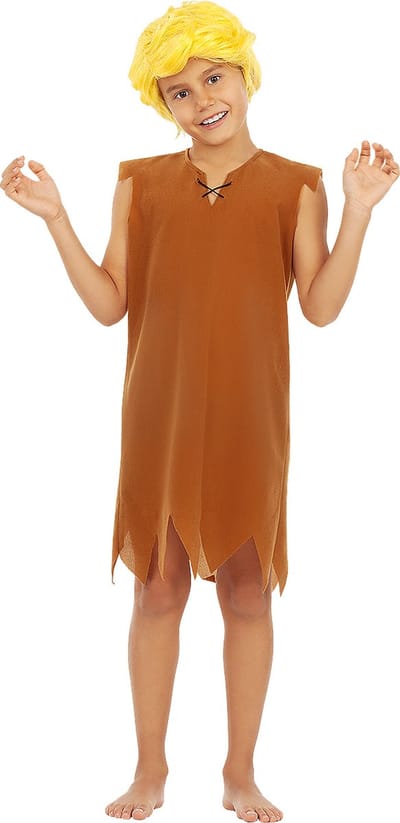 FUNIDELIA Barney Rubble Kostuum voor kinderen - The Flintstones - Maat: 97 - 104 cm