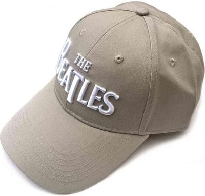 The Beatles - White Drop T Logo Baseball pet - Creme