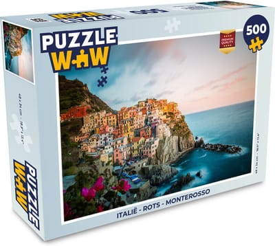 Puzzel Italië - Rots - Monterosso - Legpuzzel - Puzzel 500 stukjes