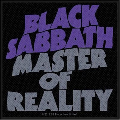 Black Sabbath - Master Of Reality Patch - Zwart