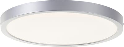 Brilliant LED-plafondlamp Navara G80886/88 voor badkamer, keuken, hal, garage, kunststof, binnen/buiten plafond, zilver - geïntegreerde LED