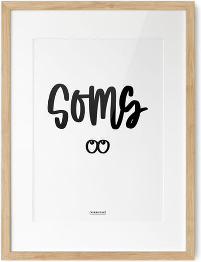 Fabrikten Tekstposter Soms - A3