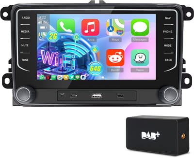 Cestovet autoradio - geschikt voor VW Volkswagen Polo T5 Passat Tiguan Touran Golf 5 6 | 2003 t/m 2020 | 7 INCH | Draadloos Apple Carplay en Android Auto | 2GB + 64GB | 4-Core