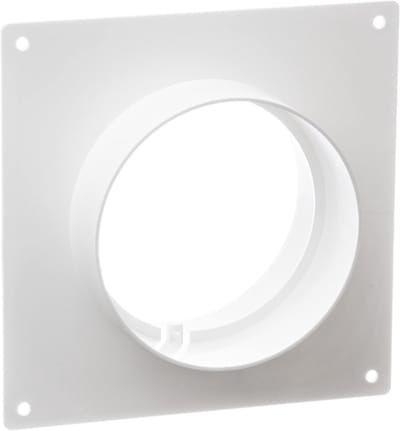 Ø 125mm plastic wall flange - connector pipe connector ventilation tube round tube - ShopVlot