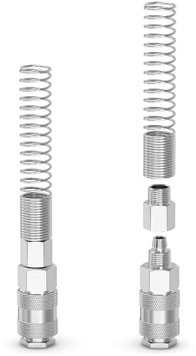 Industriële luchtkoppeling en stekkerset 8 mm buitendiameter