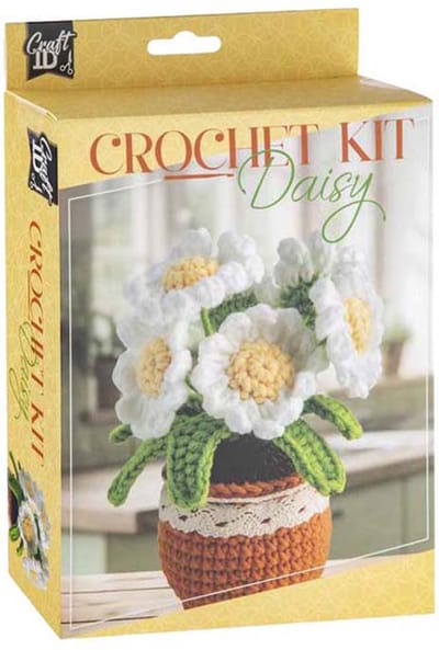 Creative Craft Group haakpakket madelief knutselset voor kinderen.