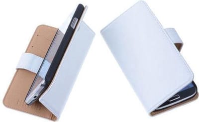 PU Leder Wit LG G3 S / G3 MIni Book/Wallet case/case Telefoonhoesje