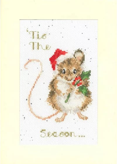 Bothy Threads Hannah Dale 'Tis The Season wenskaart borduren XMAS56