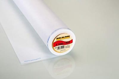 Tussenvoering Strijkbaar Wit - 90cm Breed - Stof per Meter