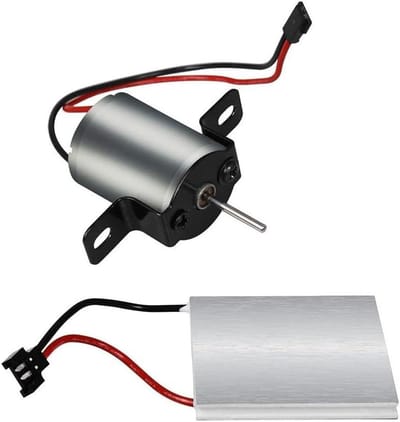 Haard Ventilator Onderdelen - Motor Generator Set - Kachel Onderhoud - Universele Compatibiliteit - 15x14x4cm - Zwart