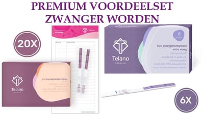 Ovulatietesten 20 stuks en Zwangerschapstesten Extra Vroeg 6 stuks Dipstick - Telano Premium Voordeelset