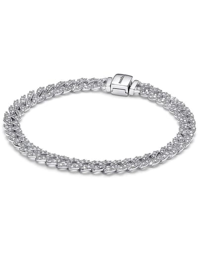 Pandora Timeless Pavé Cubaanse Schakelarmband 18cm