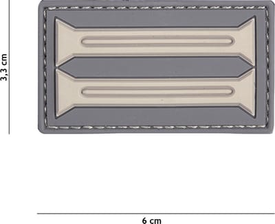 101 Inc Embleem 3D Pvc Duitse Insignia Grijs  20041
